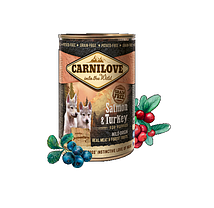 Консерви для цуценят Carnilove Salmon & Turkey for puppies (лосось і індичка) 400 г, фото 3