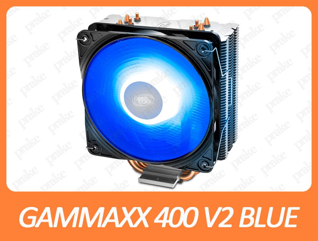 Вентилятор (кулер) для процессора Deepcool GAMMAXX 400 V2 BLUE LED - фото 2 - id-p1322031420