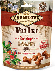 Ласощі для собак Carnilove Crunchy Snack Wild Boar with Rosehip (з диким кабаном і шипшиною) 200 г