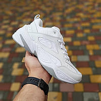 Nike M2K Tekno кросівки унісекс білі повністю шкіра.