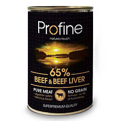 Консерви для собак Profine Beef & Liver (яловичина та яловичина печінка) 400 г