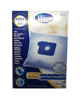 КОМПЛЕКТ МІШКІВ WPRO AE01-MW (4ШТ) + ФІЛЬТР, фото 3