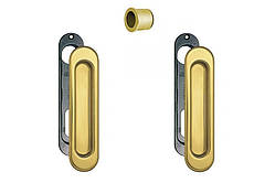 Ручки для розсувних дверей AGB Scivola, золото (латунь)