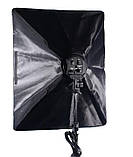 Набір постійного світла + лампи 4шт (45W) софтбокс 50*70см+ стійка 240см, фото 3