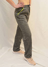Штани жіночі зимові з начосом L - 5XL Tovta (Угорщина) теплі Штани спортивні жіночі - батал Темно-сірий, XL