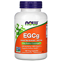 EGCg Green Tea Extract 400 мг Now Foods 180 капсул