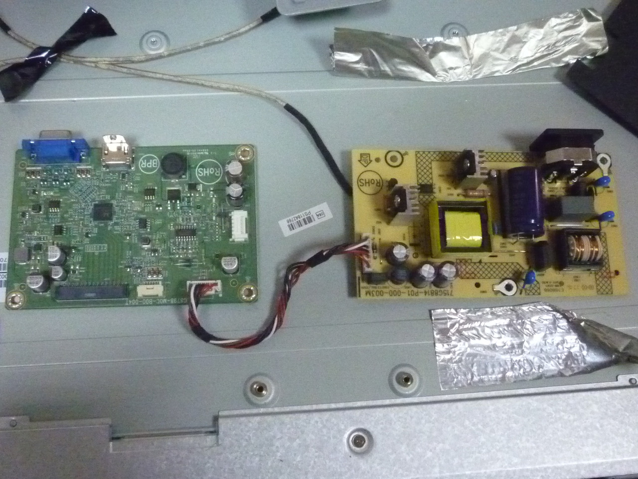 Плати від монітору LED 23.8 HP 24w (1CA86AA) по блоках, в комплекті (пошкоджена матриця).