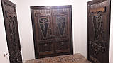 Дерев'яні двері під старовину "Замок 3" в більярдну. Зі старенням., фото 8