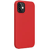 Магнітний силіконовий чохол Nillkin для iPhone 12 mini (5.4 ") Flex Pure Pro Magnetic Case Red, фото 4