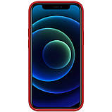 Магнітний силіконовий чохол Nillkin для iPhone 12 mini (5.4 ") Flex Pure Pro Magnetic Case Red, фото 3