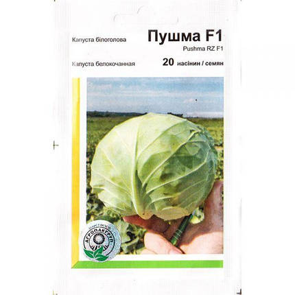 Пушма F1 насіння капусти, 20 насіння — білочана, раня (48-50 днів), Rijk Zwaan, фото 1