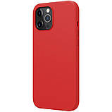 Магнітний силіконовий чохол Nillkin для iPhone 12 Pro Max (6.7 ") Flex Pure Pro Magnetic Case Red, фото 2