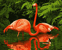 Картина по номерам "Пара фламинго"