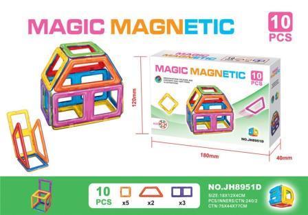 Конструктор магнітний MAGIC MAGNETIC JH8951D 10дет.кор