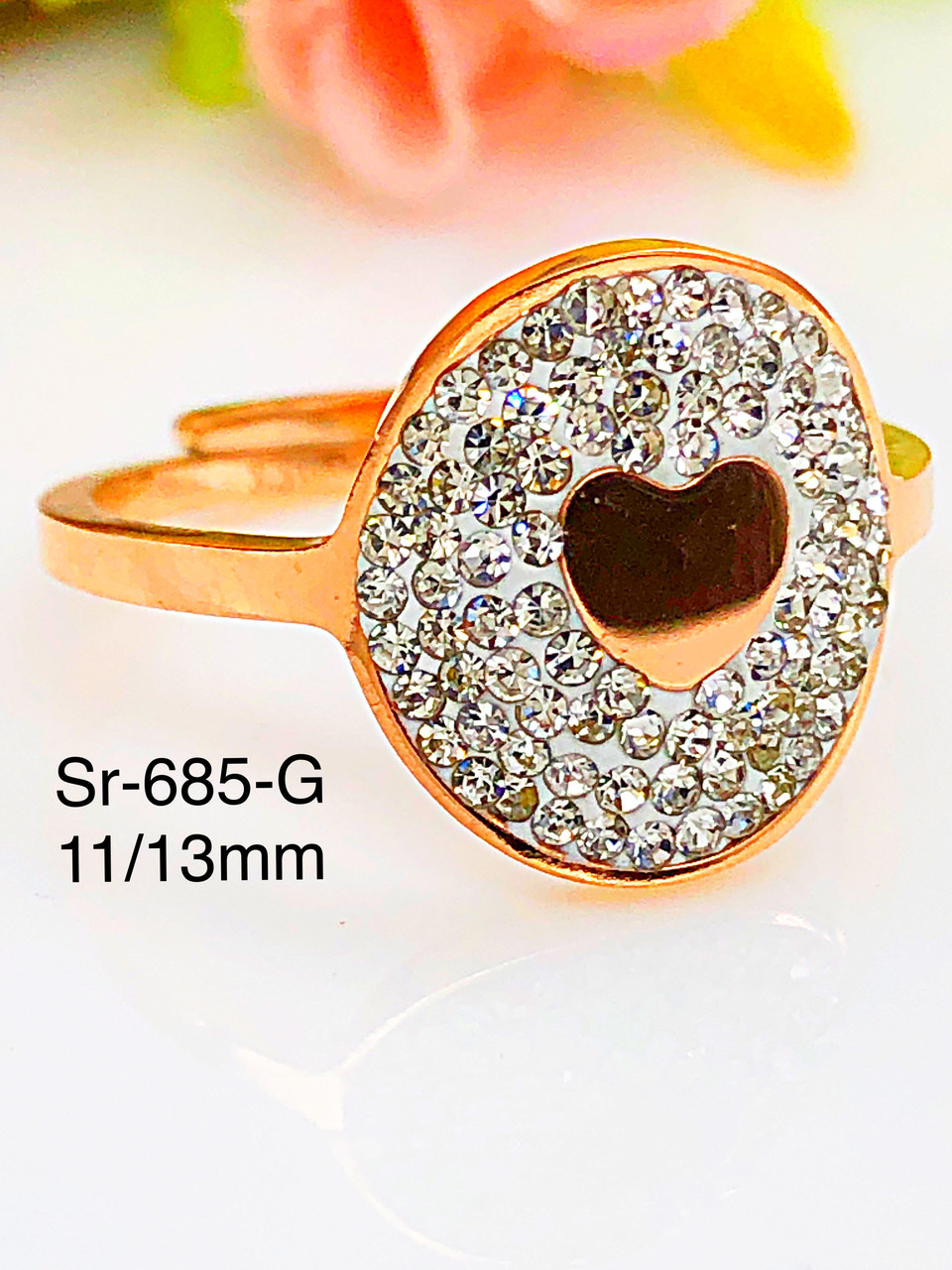 Каблучка Stainlees Steel (преміум) Sr-685(7)open