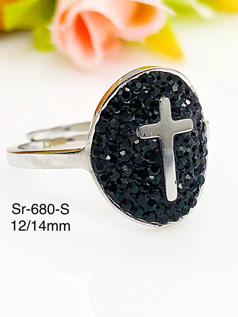 Каблучка Stainlees Steel преміум Sr-680 (7) open