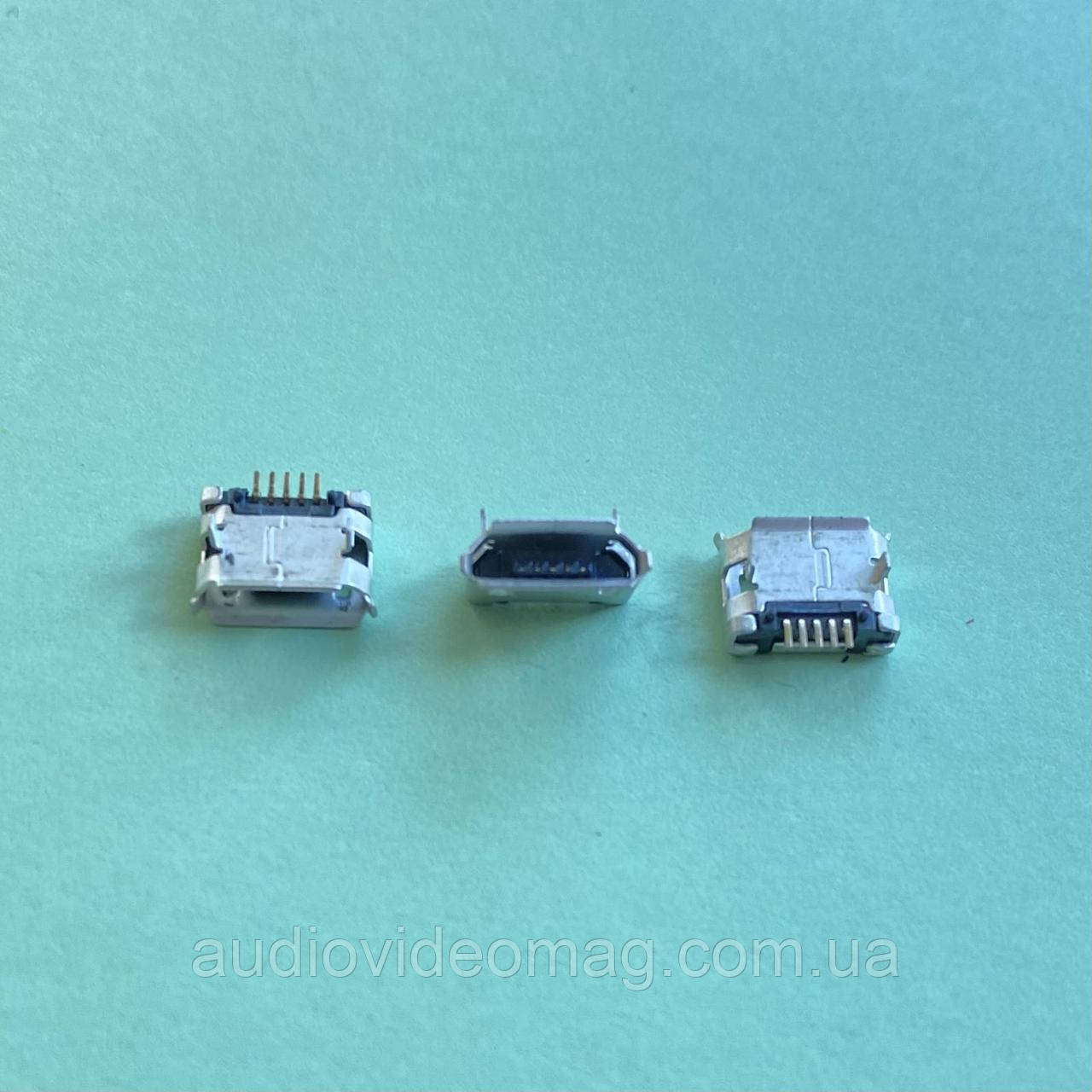 Гніздо microUSB 5pin монтажне, тип 1, фото 1