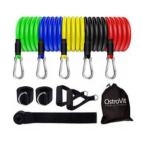 Набір трубчастих еспандерів OstroVit Expander Training Bands Set, 5 штук