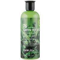 Зволожуюча емульсія для обличчя Farmstay 76 Green Tea Seed Premium Moisture Emulsion 350 мл
