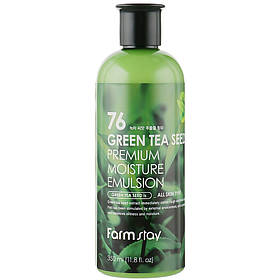 Зволожуюча емульсія для обличчя Farmstay 76 Green Tea Seed Premium Moisture Emulsion 350 мл