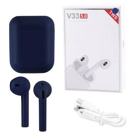 Бездротові навушники BT i16 PRO Bluetooth 5.0 з кейсом, стерео блютуз гарнітура, білий, фото 2