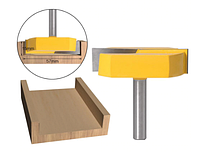 Фреза по дереву пазовая прямая с торцевыми зубьями Ø57 мм (хвостовик 12 мм)