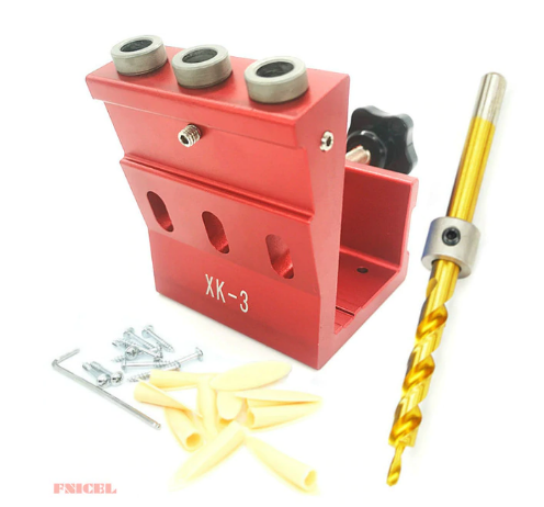 Струбцина (кондуктор) меблевий під косою шуруп + свердло, фото 1