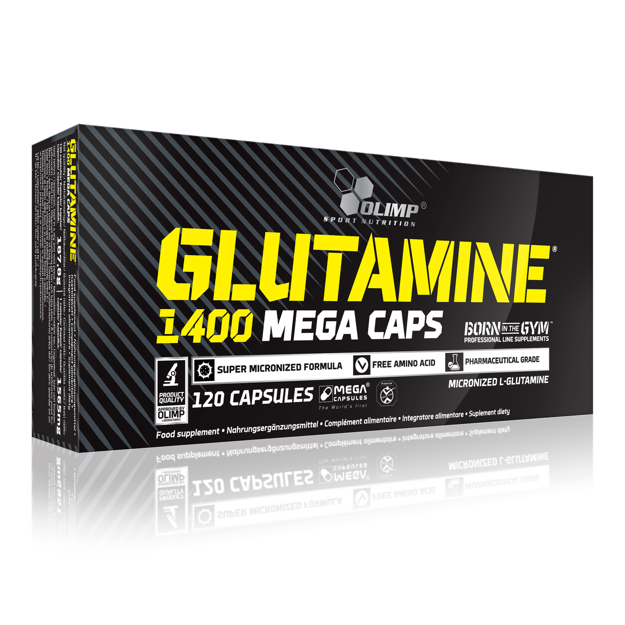 Olimp Glutamine 1400 mega caps 120 caps - фото 1 - id-p188372379