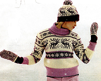 Новорічні візерунки у в'язанні