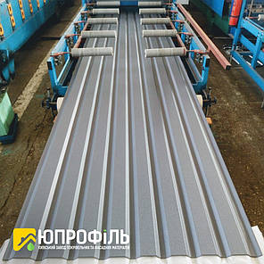 Профлист ПС20 для забору Графітовий матовий RAL 7024 PEMA 0.40 мм, фото 2
