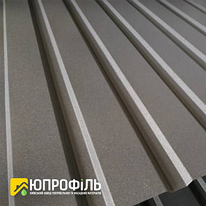 Забірний профнастил ПС15 RAL 7024 Матовий 0.45 мм Стіновий профнастил Київ, фото 2