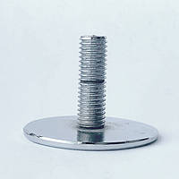 П'ятак кріплення хром із гвинтом для скляного столу