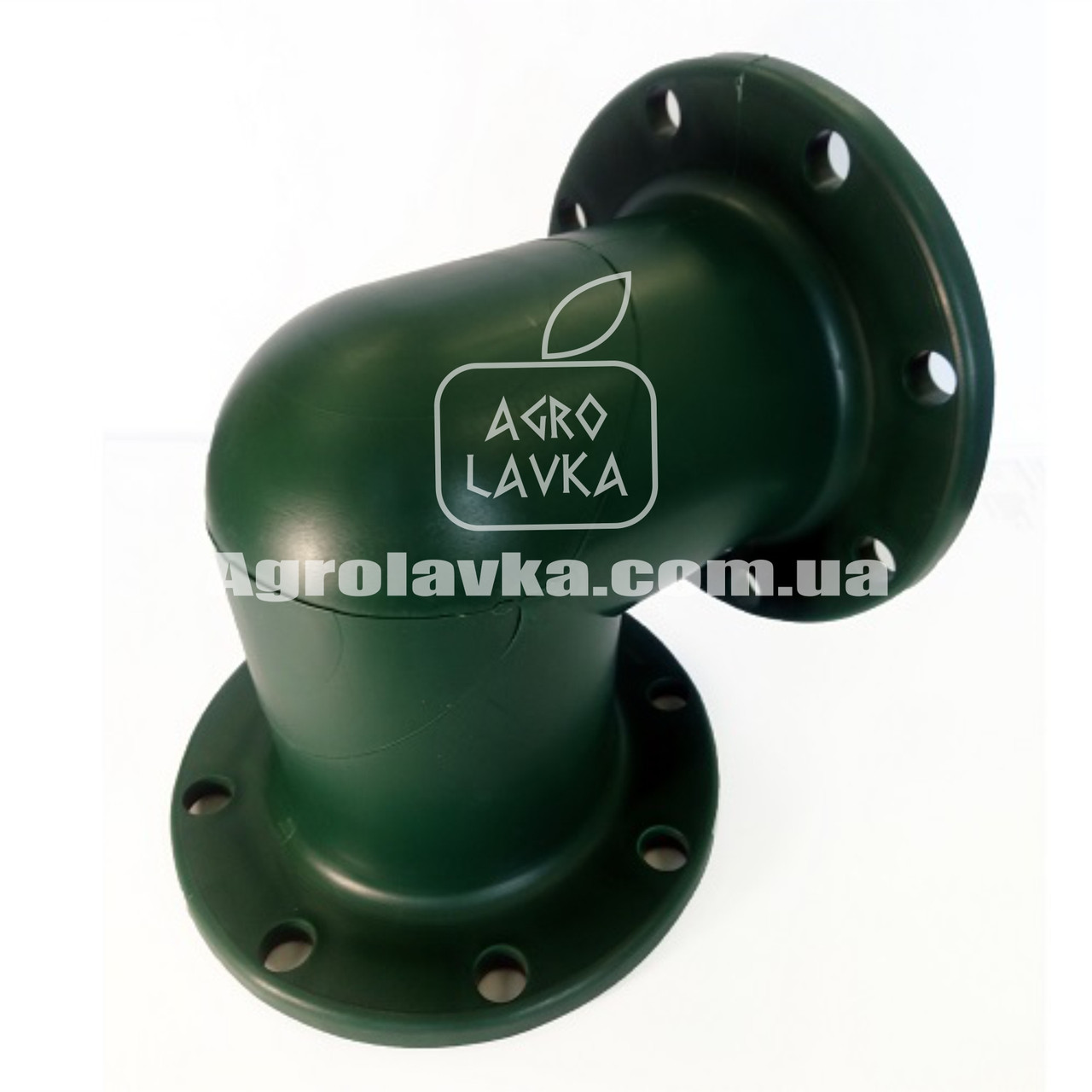 Коліно Кут 6" Фланець пластикове зелене, фото 1