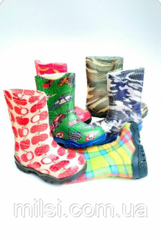 Чоботи 27 силікон кол. асорті, фото 1