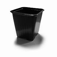 Горщик для розсади 90*90*95мм квадратний, полістирол (64341) 10шт