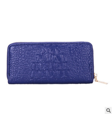 Великий синій жіночий гаманець