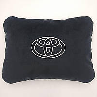 Декоративная подушка с логотипом Toyota, черная