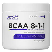 Аминокислота BCAA OstroVit BCAA 8-1-1, 200 грамм Без вкуса