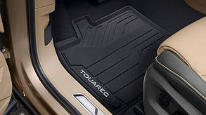 Килимки Volkswagen Touareg III (CR) (2018-2023) у салон гумові оригінал (76106150082V)
