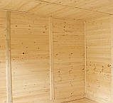 Садова дерев'яна альтанка 3,1х3,1 закрита річна від виробника Wood Gazebo 010, фото 3