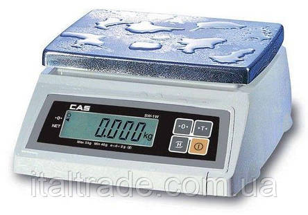 Ваги CAS SW-10 з максимальною межою зважування 10 кг, фото 1