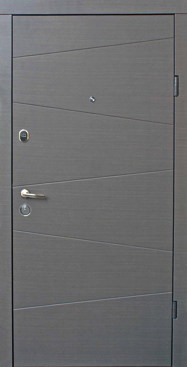 Вхідні двері Qdoors Еталон Нео венге сірий горизонт