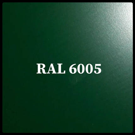 Гладкий лист Polyester RAL 6005 / 0,47 мм / Arvedi, фото 1