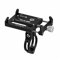 Тримач для телефона на кермо, з обертовим кріпленням, GUB PLUS 8, чорний (3,5-6,2")