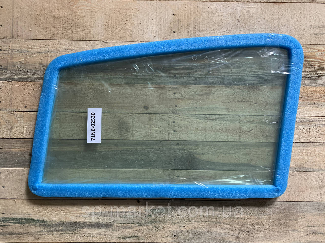 Скло лівого дверей, верхнє Hyundai-7 71N6-02530 для спецтехніки, фото 1