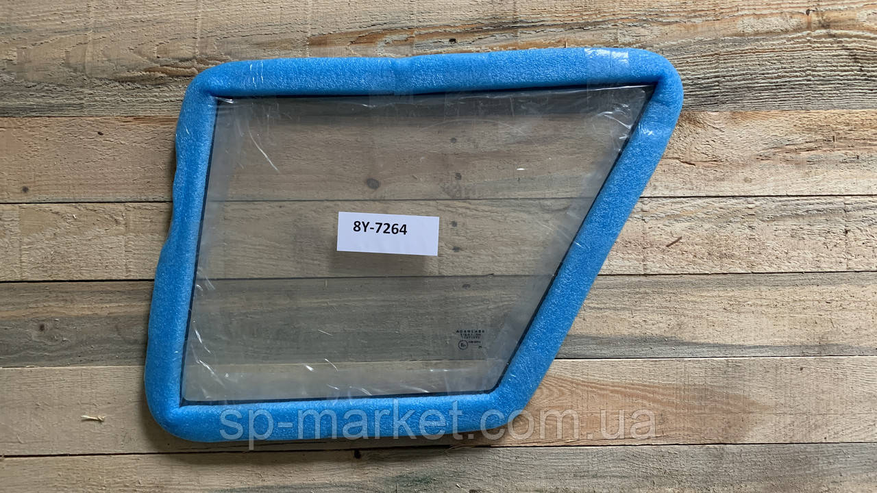 Скло лівого дверей, нижнє CAT 428C 8Y7264 на екскаваторі-навантажувачі Caterpillar, фото 1