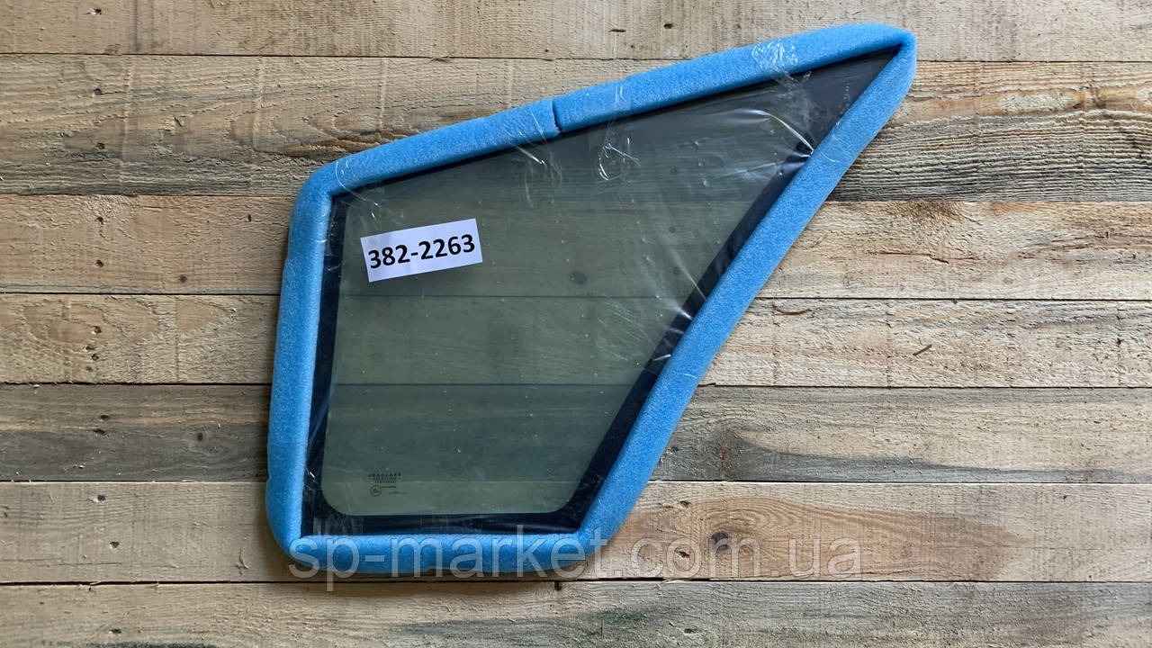 Скло лівого дверей, нижнє CAT 428F2 382-2263 Ліві двері, спідні, фото 1