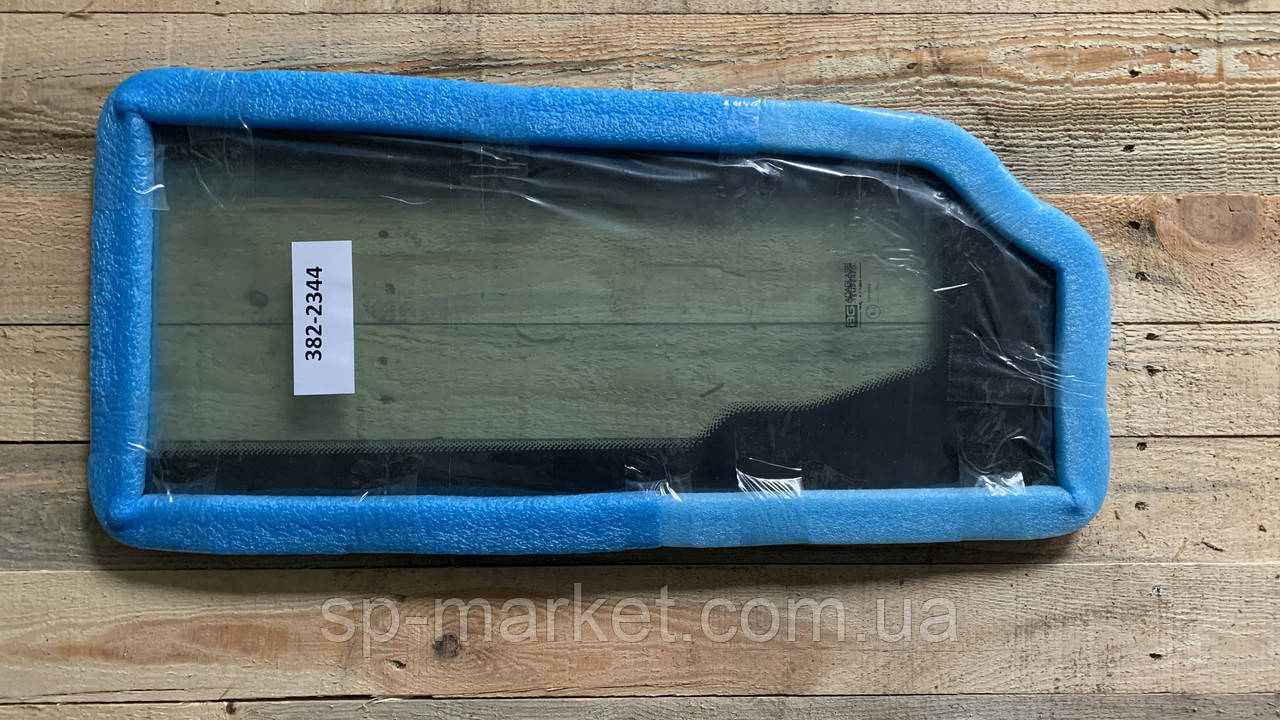 Скло лобове нижнє, ліве CAT 428F2 382-2344 Переднє нижнє, ліве, фото 1