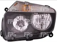 Фара передняя левая электро черная Н7+Н1 (тип 2010-15) для Renault Duster 2010-18, FP 5627 R3-P, 250602589R