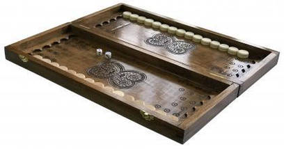 Нарди дерев'яні ручної роботи нарди різьблені нарди на подарунок Newt Backgammon 2, фото 2